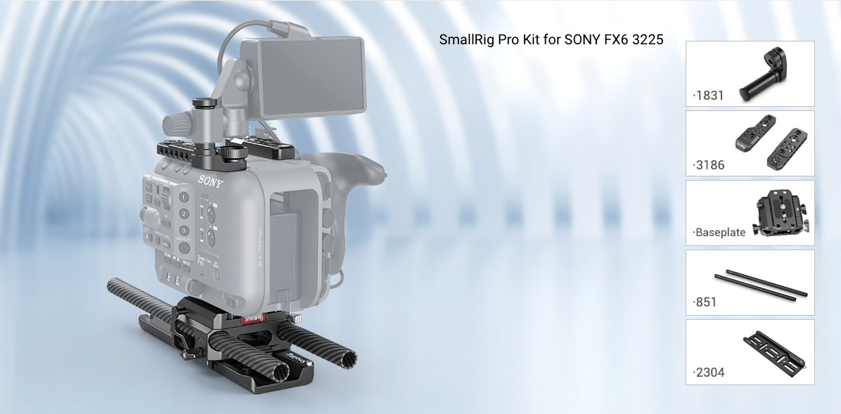 SmallRig 3225 Pro Kit do Sony FX6