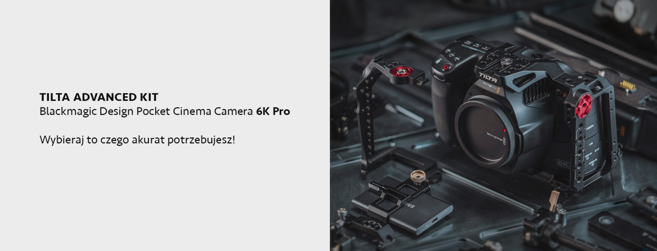 Tilta Basic Kit - klatka wraz z akcesoriami do Blackmagic Design Pocket Cinema Camera 6K Pro (Black) (TA-T11-B-B)
