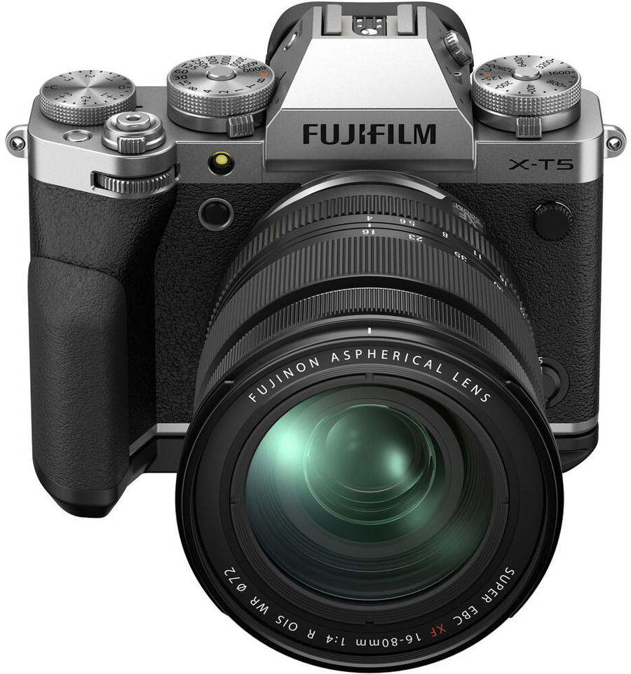 Bezlusterkowiec Fujifilm X-T5 srebrny + Fujinon XF 16-80mm f4 OiS R WR - cena zawiera rabat 430 zł! Podwójny rabat do 3 czerwca!