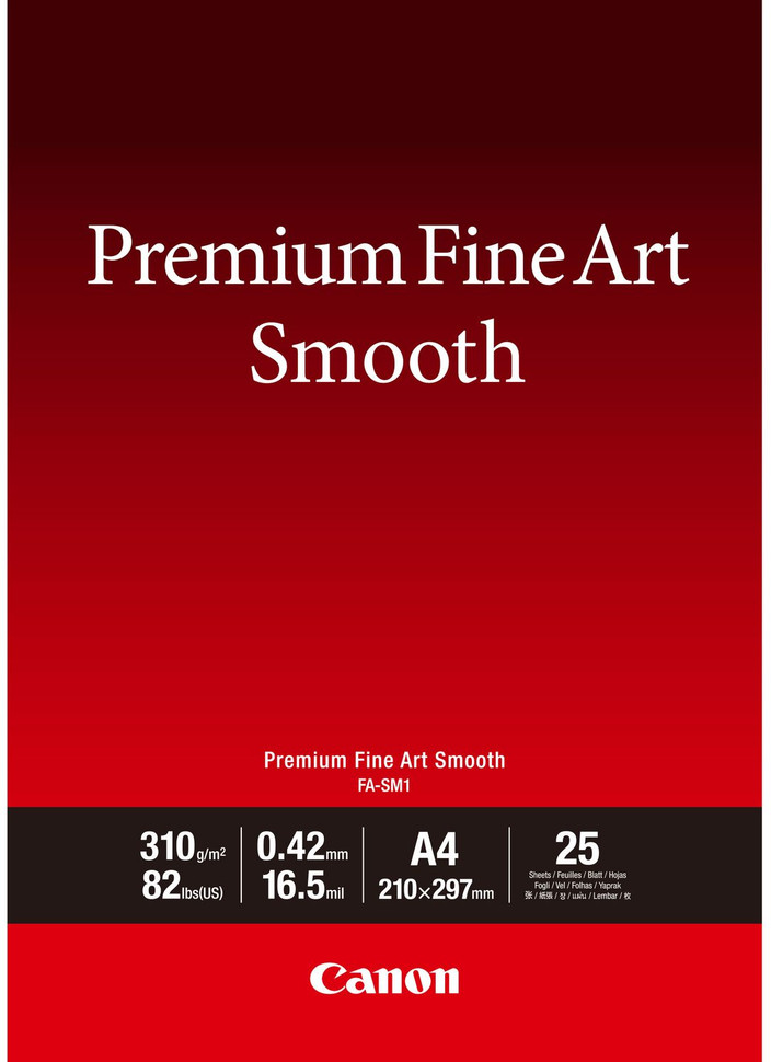 Papier Canon FA-SM1 Premium Fine Art Smooth 310g A4/25