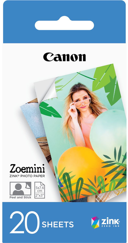 Papier Canon ZINK 2x3" 20szt do aparatu Zoemini S2