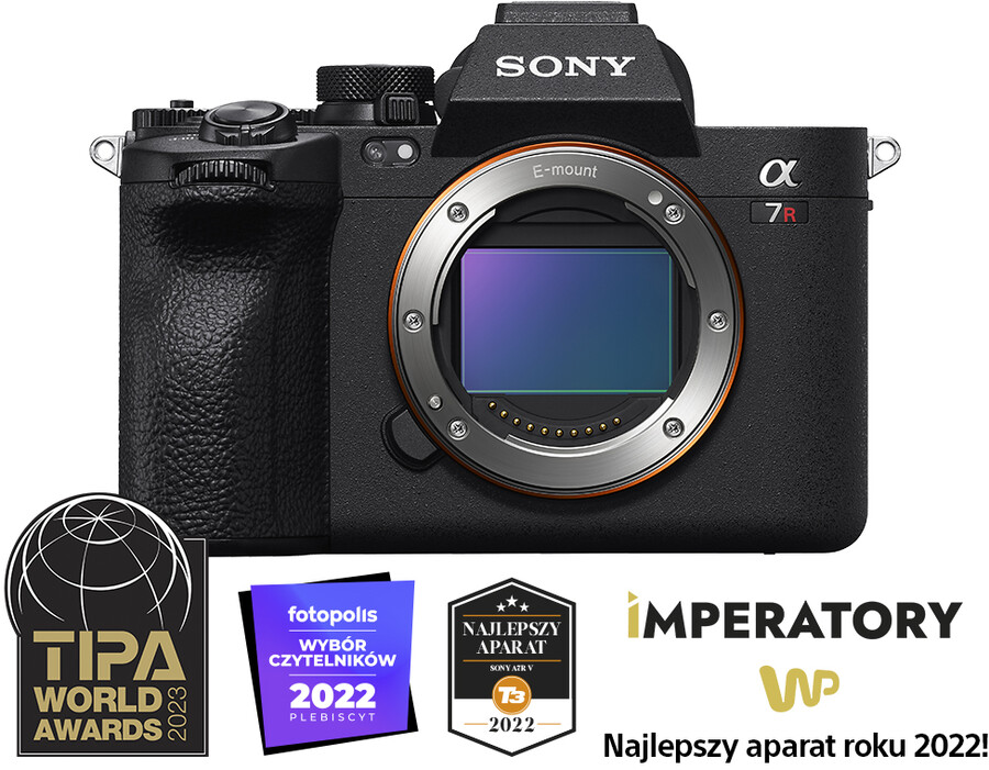 Bezlusterkowiec Sony A7R V + Cashback 1800zł! lub Studencki CASHBACK 2000zł + Dobierz obiektyw do 1500zł taniej! + Welcome to Alpha Cashback