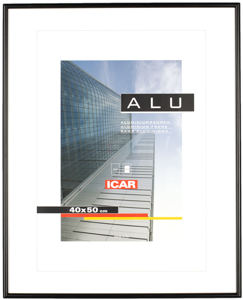 Ramka aluminiowa ALU C czarna 40x50cm (likwidacja działu)