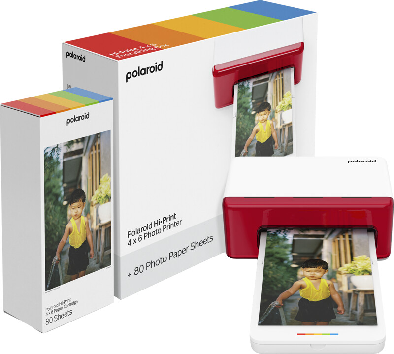 Drukarka Polaroid Hi-Print 4x6 (E-box) White (80 arkuszy w zestawie)