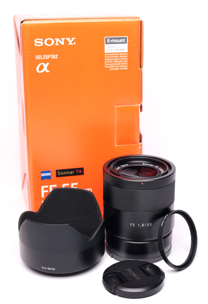 Obiektyw Sony Sonnar T* FE 55mm f/1,8 ZA (SEL55F18Z) - sn:46694584 + Filtr UV - Używany