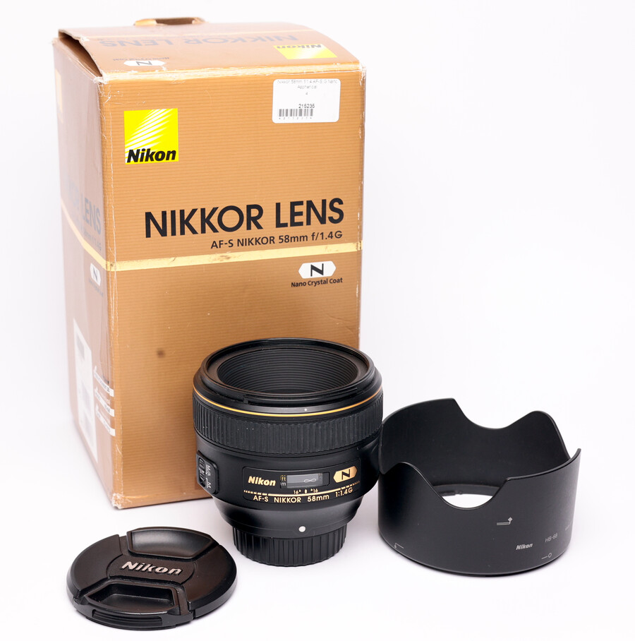 Obiektyw Nikkor AF-S 58mm f/1,4G - sn:215235 - Używany *FV 23%