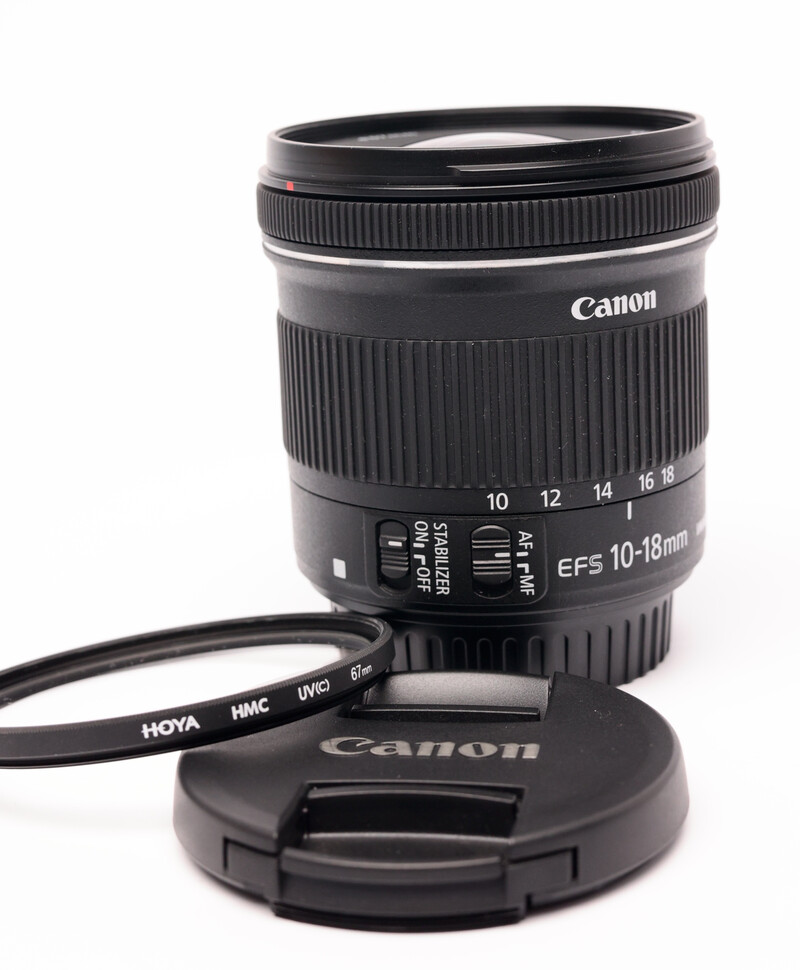 Obiektyw Canon EF-S 10-18mm f/4.5-5.6 IS STM + Filtr UV  sn:2512006662 - Komis