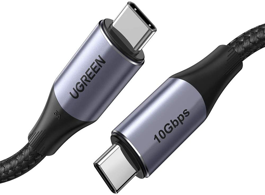 Kabel UGREEN USB-C 3.1 Gen.2 US355, 5A, PD 100W, 4K, 10Gbps, 1m (czarny)