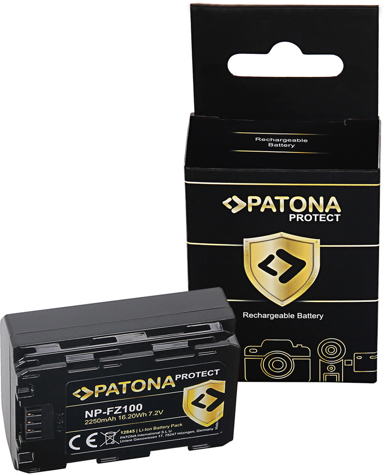 2x Akumulator Patona zamiennik Sony NP-FZ100 PROTECT + Ładowarka podwójna Patona Twin Performance do akumulatorów Sony NP-FZ100 z kablem USB-C gratis