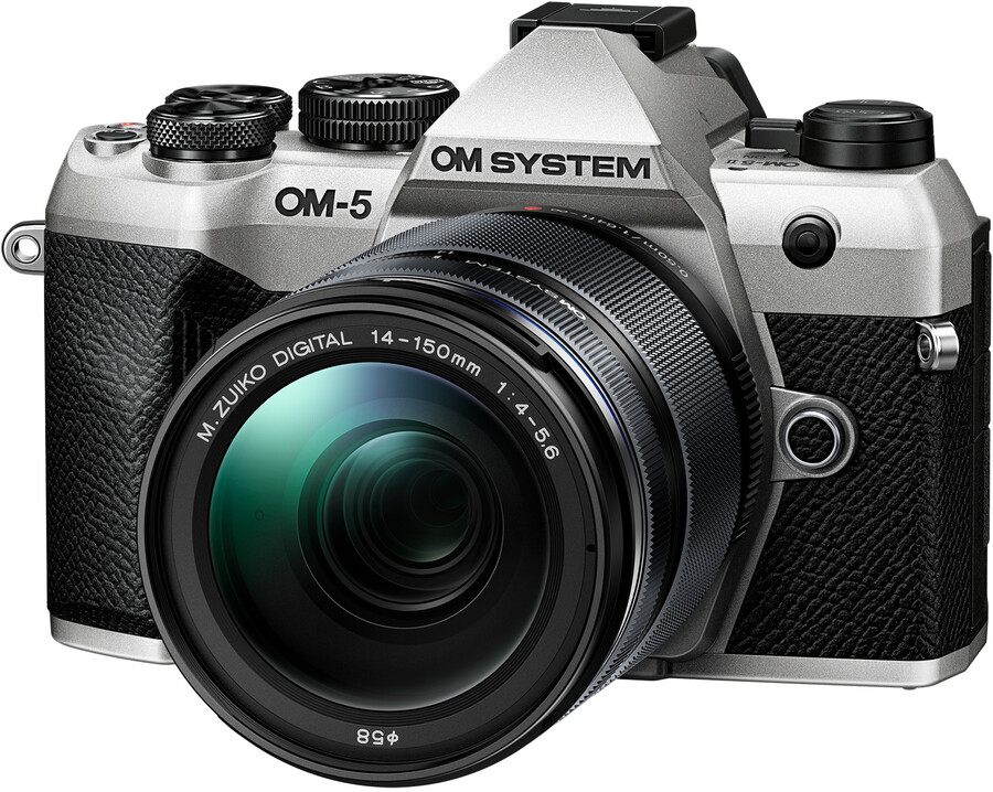 Bezlusterkowiec OM System OM-5 Mark II + 14-150 f//4-5.6 (srebrny)