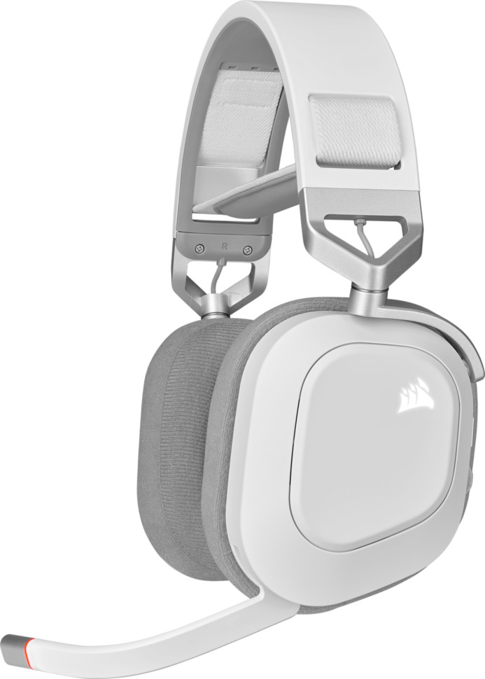 Słuchawki bezprzewodowe Corsair HS80 RGB Wireless Białe (CA-9011236-EU)