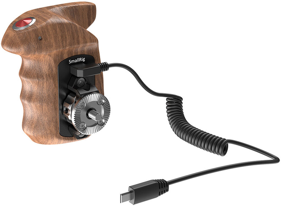 SmallRig 2511 Right-Side Wooden Handgrip with USB Start/Stop do Sony - drewniany uchwyt z funkcją sterowania