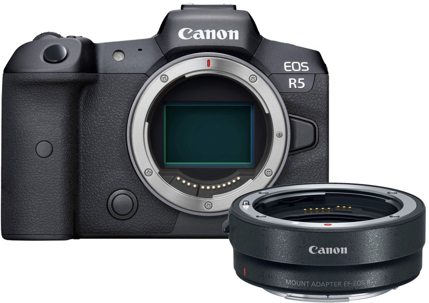 Bezlusterkowiec Canon EOS R5 (body) + Adapter EF-EOS R