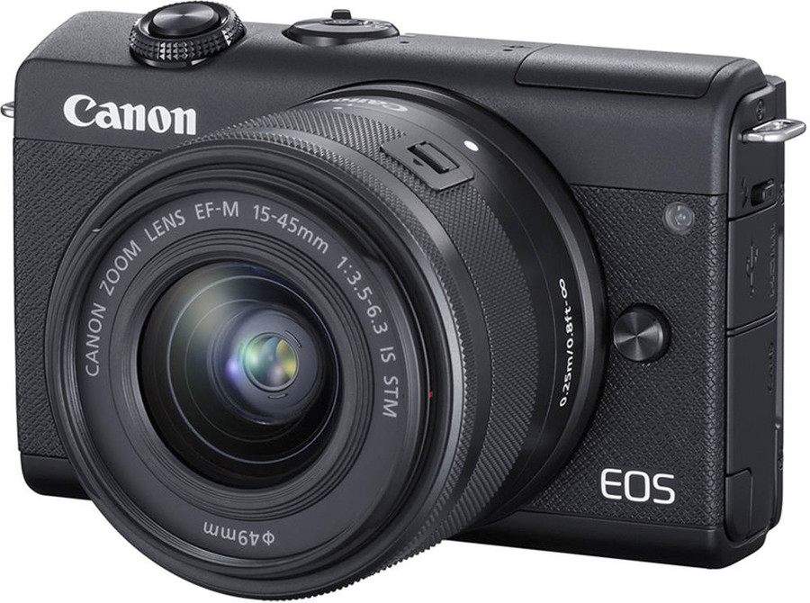 Bezlusterkowiec Canon EOS M200 + EF-M 15-45mm f/3.5-6.3 IS STM (czarny)