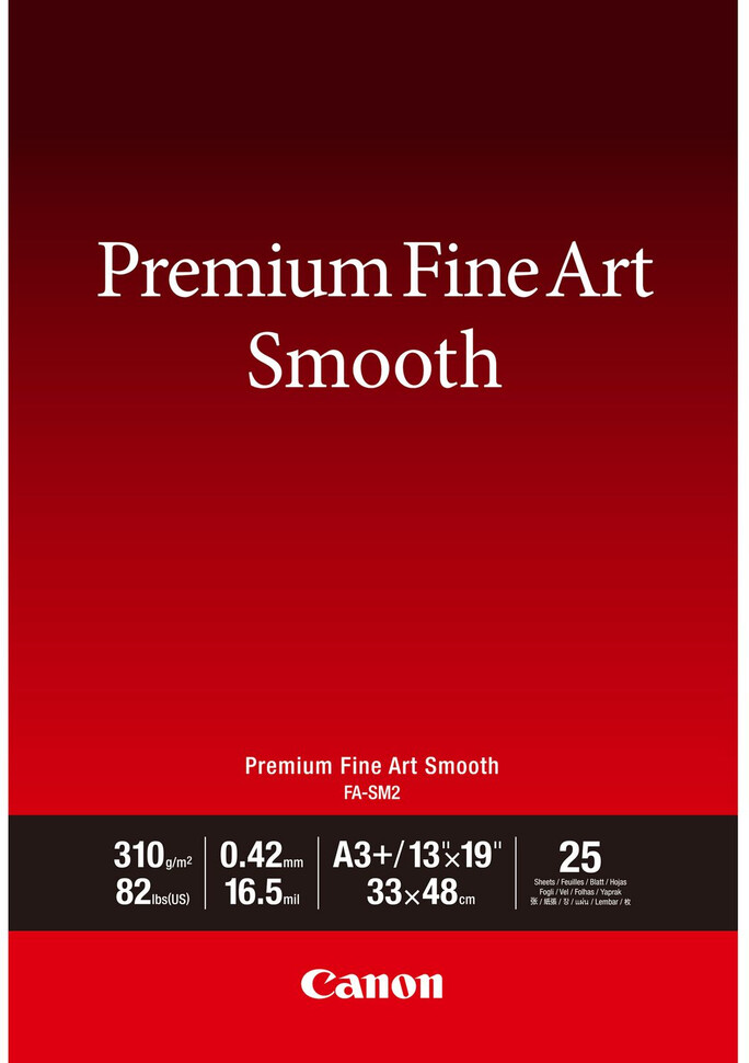 Papier Canon FA-SM2 Premium Fine Art Smooth 310g A3+/25