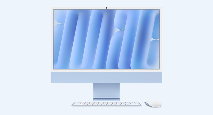 Apple iMac 24" M4 10C CPU/10C GPU/16GB/512GB/Niebiski (MWV33ZE/A)