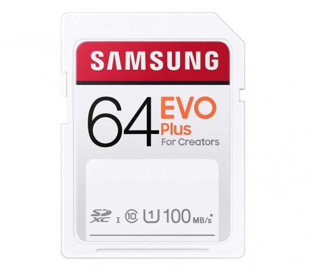 Karta pamięci Samsung SDXC 64 GB EVO Plus (100MB/s)