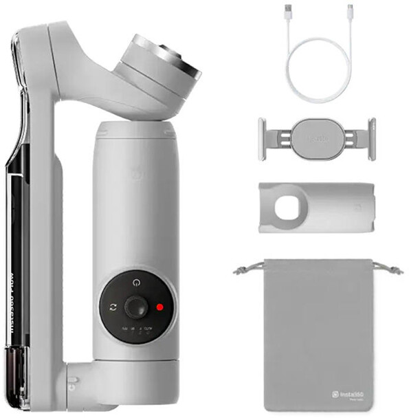 Gimbal Insta360 Flow Creator Kit z oświetleniem