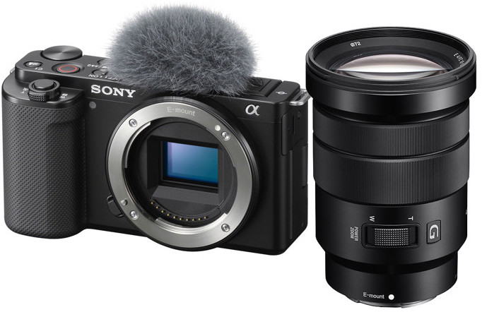 Aparat Sony ZV-E10 + Obiektyw Sony E PZ 18-105mm f/4 G OSS (SELP18105G)