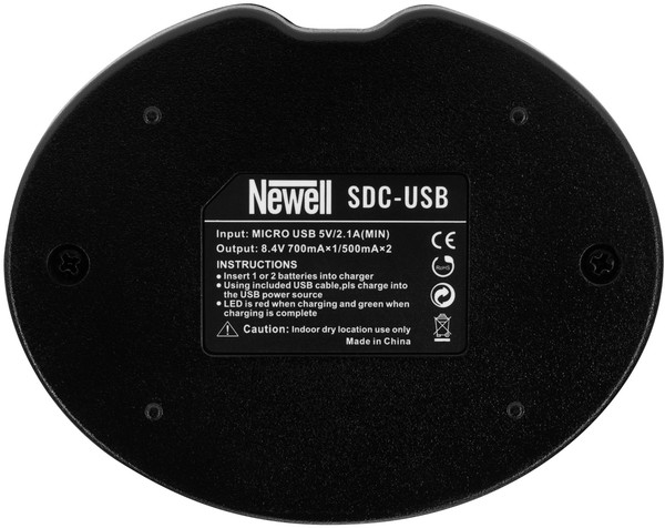 Ładowarka Newell podwójna SDC-USB do akumulatorów Pentax D-Li109