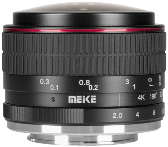 Obiektyw Meike 6,5mm f/2,0 FishEye kołowy Mikro 4/3