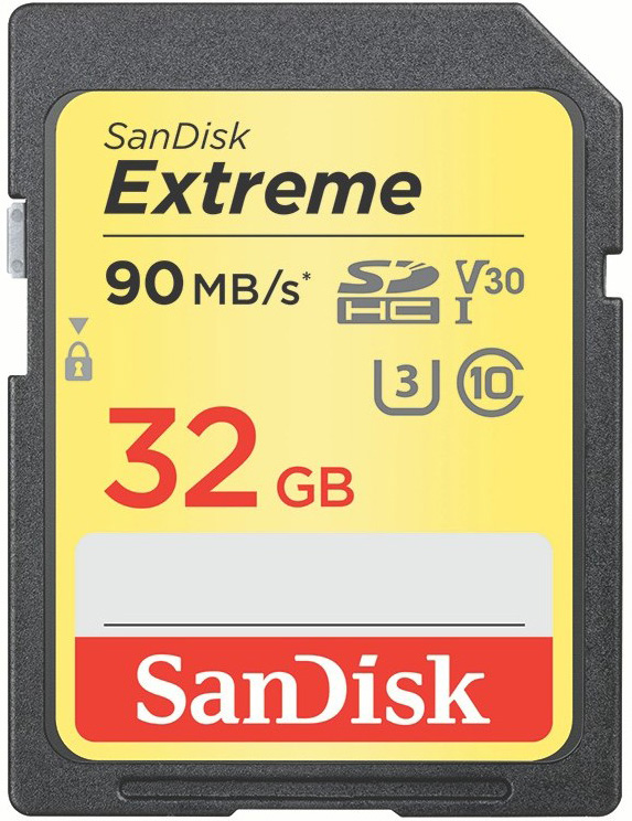 Karta pamięci SanDisk SDHC Extreme 32GB (90MB/s) V30 UHS-I U3