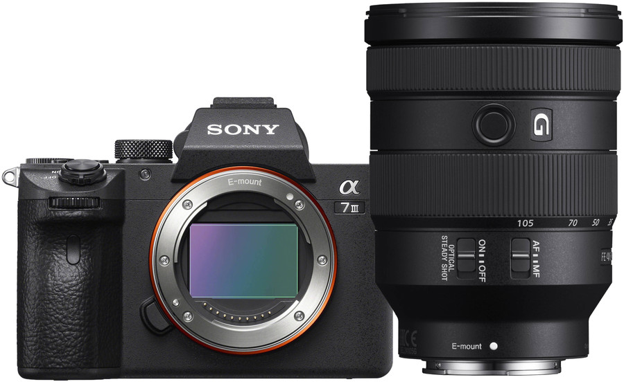 Bezlusterkowiec Sony A7III + Sony 24-105mm f/4 G + Obiektyw Sony FE 50mm f/1.8 + Dobierz gwarancję 3 lata za 1zł!