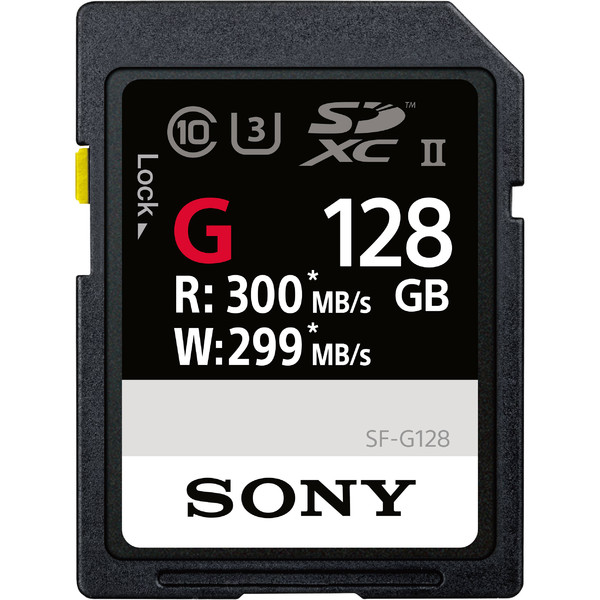Karta pamięci Sony SF-G Series UHS-II SDXC 128GB (300/299 MB/s)