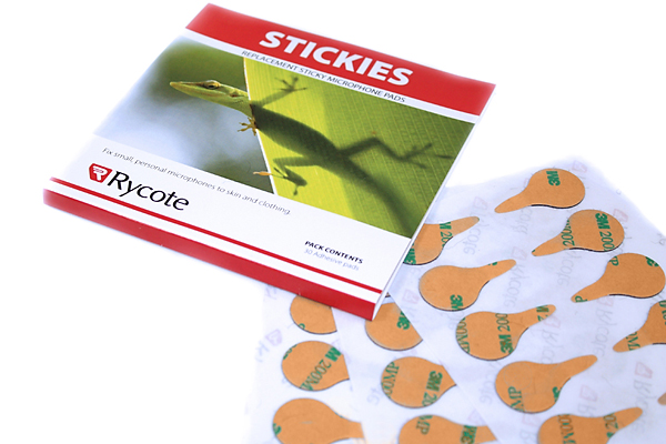 Naklejki Rycote Stickies - do mocowania mikrofonów lavalier (30 użyć)