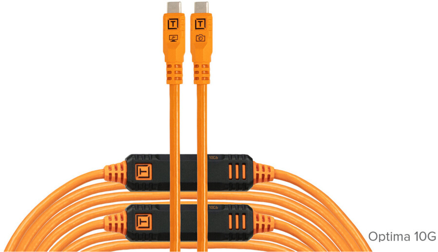 Przewód TetherPro Optima 10Gbps - USB-C - USB-C 9,4m - pomarańczowy