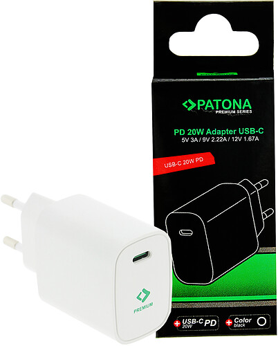 Ładowarka Patona Power Delivery 20W z USB-C