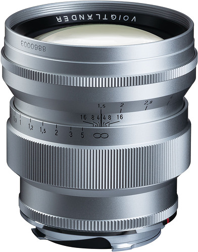 Obiektyw Voigtlander 75mm f/1.5 Nokton VM srebrny do Leica M