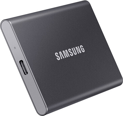Dysk SSD Samsung T7 1TB USB 3.2 Gen.2 szary (MU-PC1T0T/WW) | promocja Black Friday!