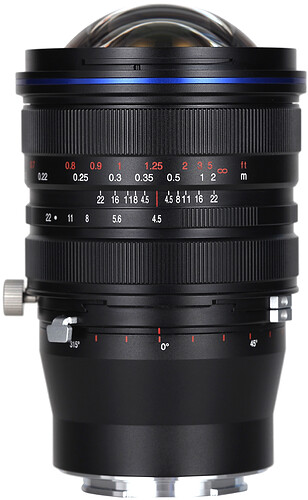 Obiektyw Laowa 15 mm f/4,5 Zero-D Shift do Sony FE
