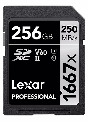 Karta pamięci Lexar SDXC 256GB 1667x (250MB/s) Professional
