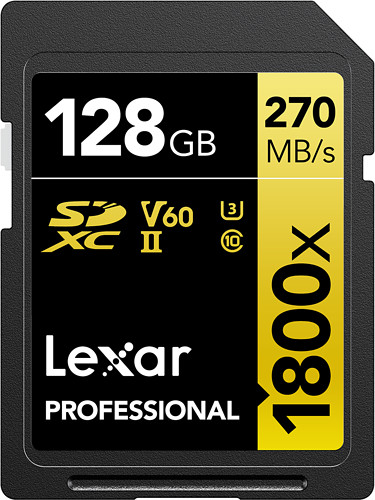 Karta pamięci Lexar SDXC 128GB 1800x (270MB/s) Professional + Czytnik kart Lexar Multi 2in1 sd/micro usb 3.1 gratis