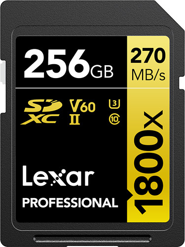 Karta pamięci Lexar SDXC 256GB 1800x (270MB/s) Professional
