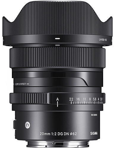 Obiektyw Sigma 20mm f/2 DG DN I Contemporary (Sony E) - 3 letnia gwarancja - Zyskaj rabat do 15% z kodem SIGMA15
