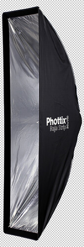 Phottix stripbox RAJA 30 x 140 cm z plastrem miodu, szybki montaż - mocowanie Bowens