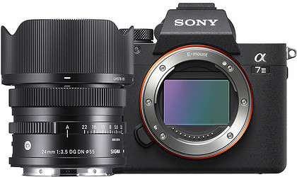 Bezlusterkowiec Sony A7III + Sigma 24mm f/3,5 DG DN I Contemporary (Sony E) | Wietrzenie magazynu!
