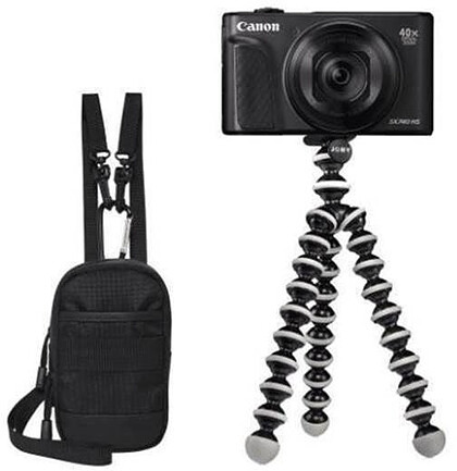 Aparat Canon PowerShot SX740 HS Lite Edition Travel Kit  (czarny)