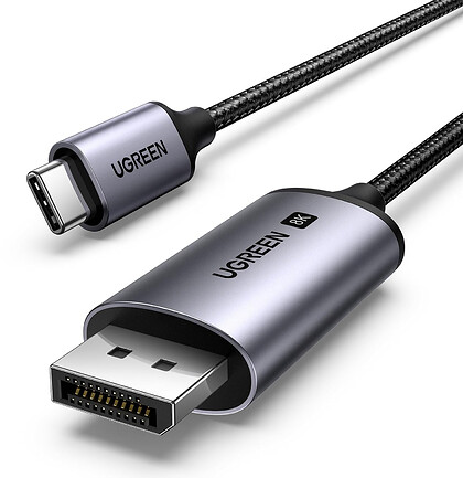 Kabel UGREEN 25158 USB-C > DisplayPort 1.4 8K@60Hz 2m