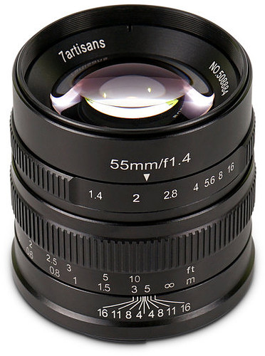 Obiektyw 7Artisans 55mm f/1,4 - mocowanie Sony-E (APS-C)