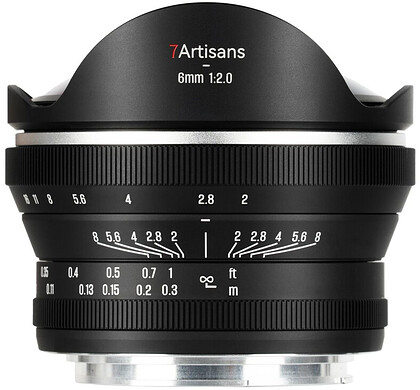 Obiektyw 7Artisans 6mm F/2.0 Fisheye 220° - APS-C - Sony E