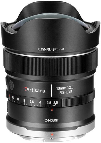 Obiektyw 7Artisans 10mm F/2.5 AF MAX FishEye - Nikon Z
