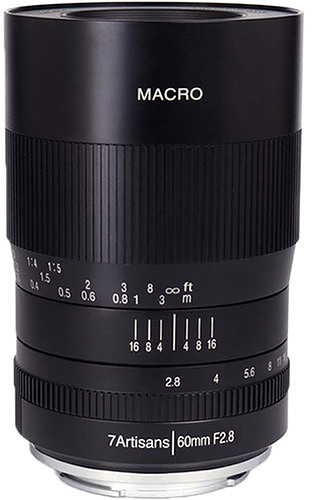 Obiektyw 7artisans 60mm f/2,8 makro - mocowanie Fujifilm