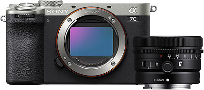 Bezlusterkowiec Sony A7C II (srebrny) + Obiektyw Sony FE 40mm f/2,5 G Lens SEL40F25G