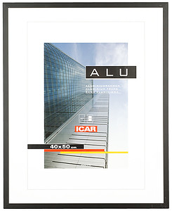 Ramka aluminiowa ALU E  czarna 40x50cm (likwidacja działu) | Wietrzenie magazynu!