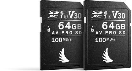 Karta pamięci Angelbird 2x SDXC 64GB AV Pro (100MB/s) V30 UHS-I U3 MatchPack
