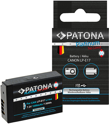 Akumulator Patona zamiennik Canon LP-E17 Platinum (w pełni dekodowany)